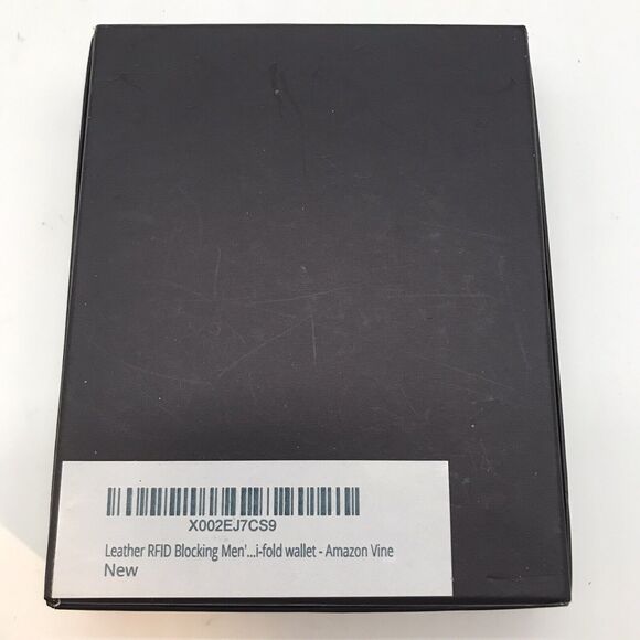 Lowenherz RFID Blocking Black Leather Bi-Fold Wallet Minamalist CC Front Pocket - Picture 11 of 12